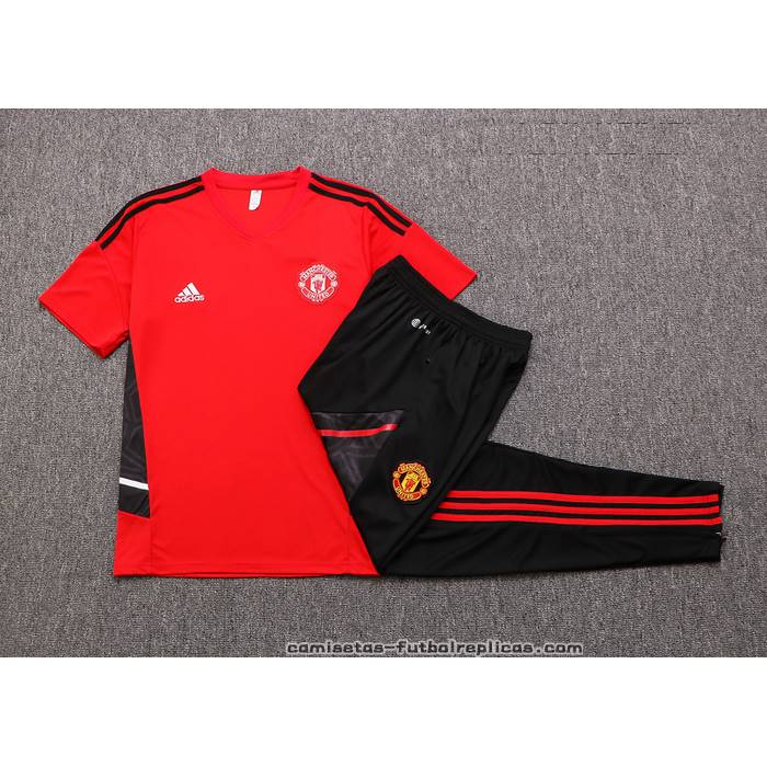 Chandal del Manchester United Manga Corta 2022-2023 Rojo